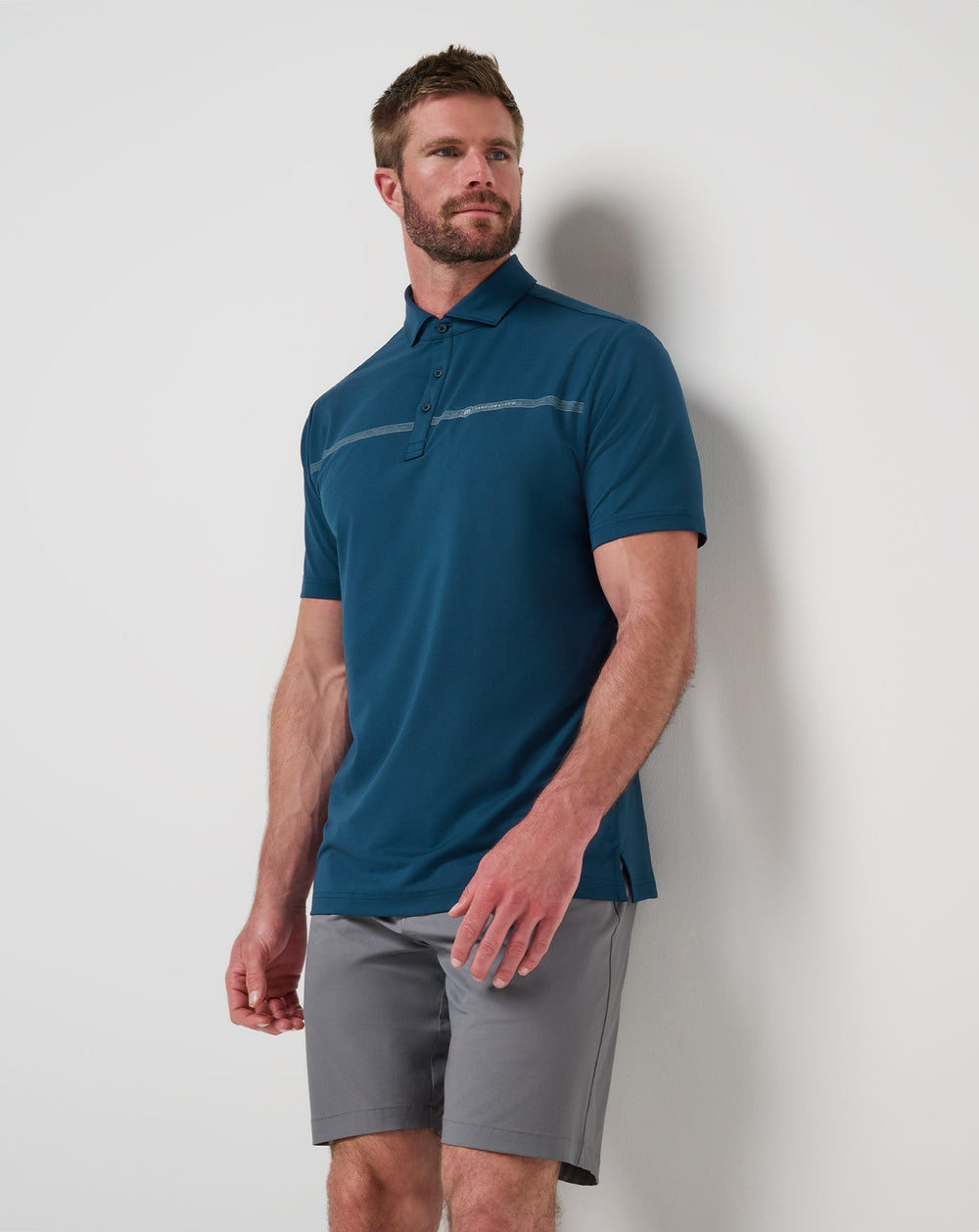 TravisMathew | Heater Pro Chest Stripe Polo - Titan