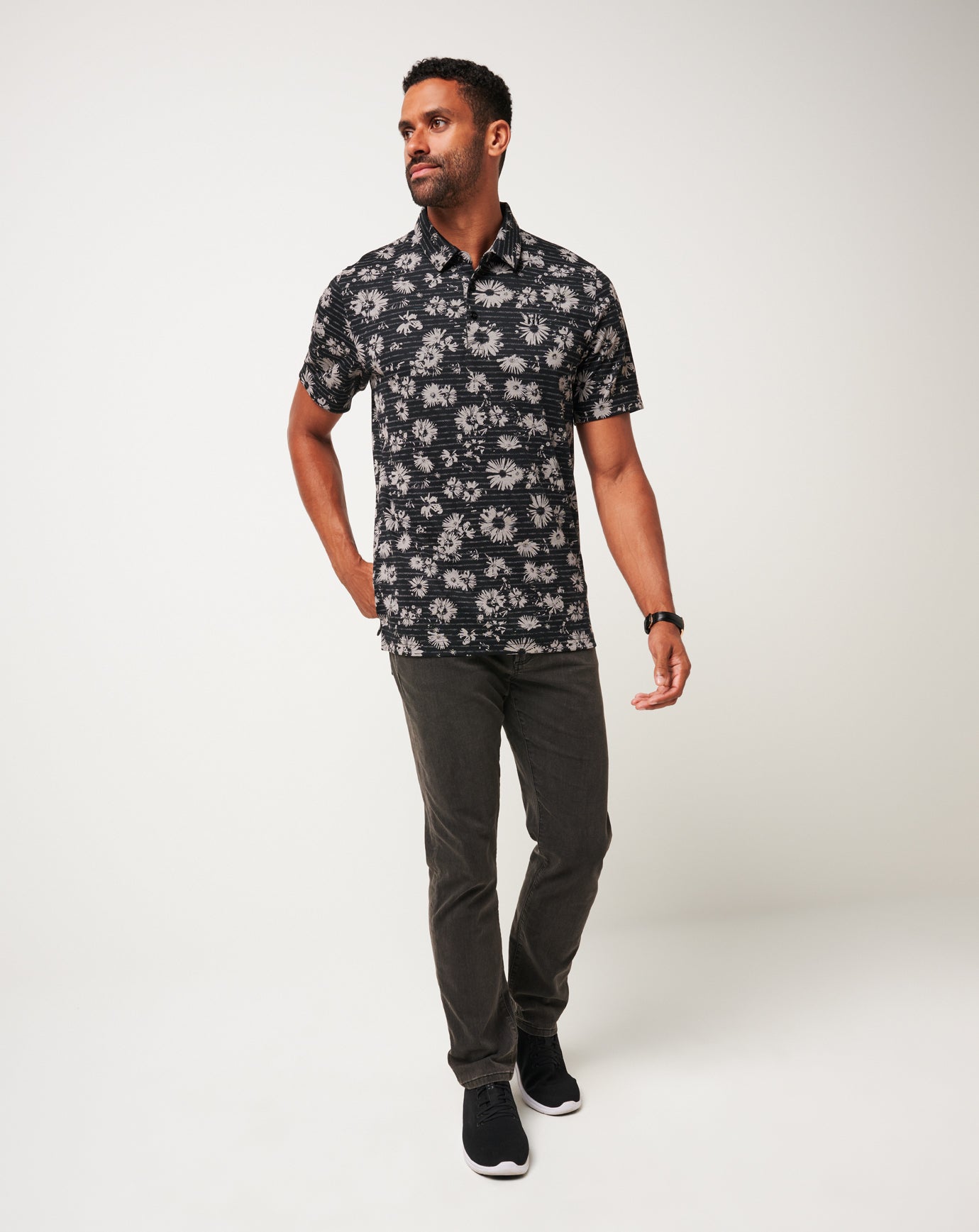TravisMathew | Shaded Grove Polo - Black