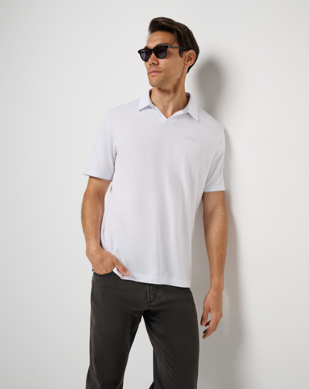 TravisMathew | Late At Night Polo - White