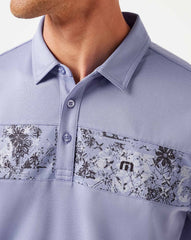 TravisMathew | Good Good Chest Stripe Polo - Heather Violet Storm