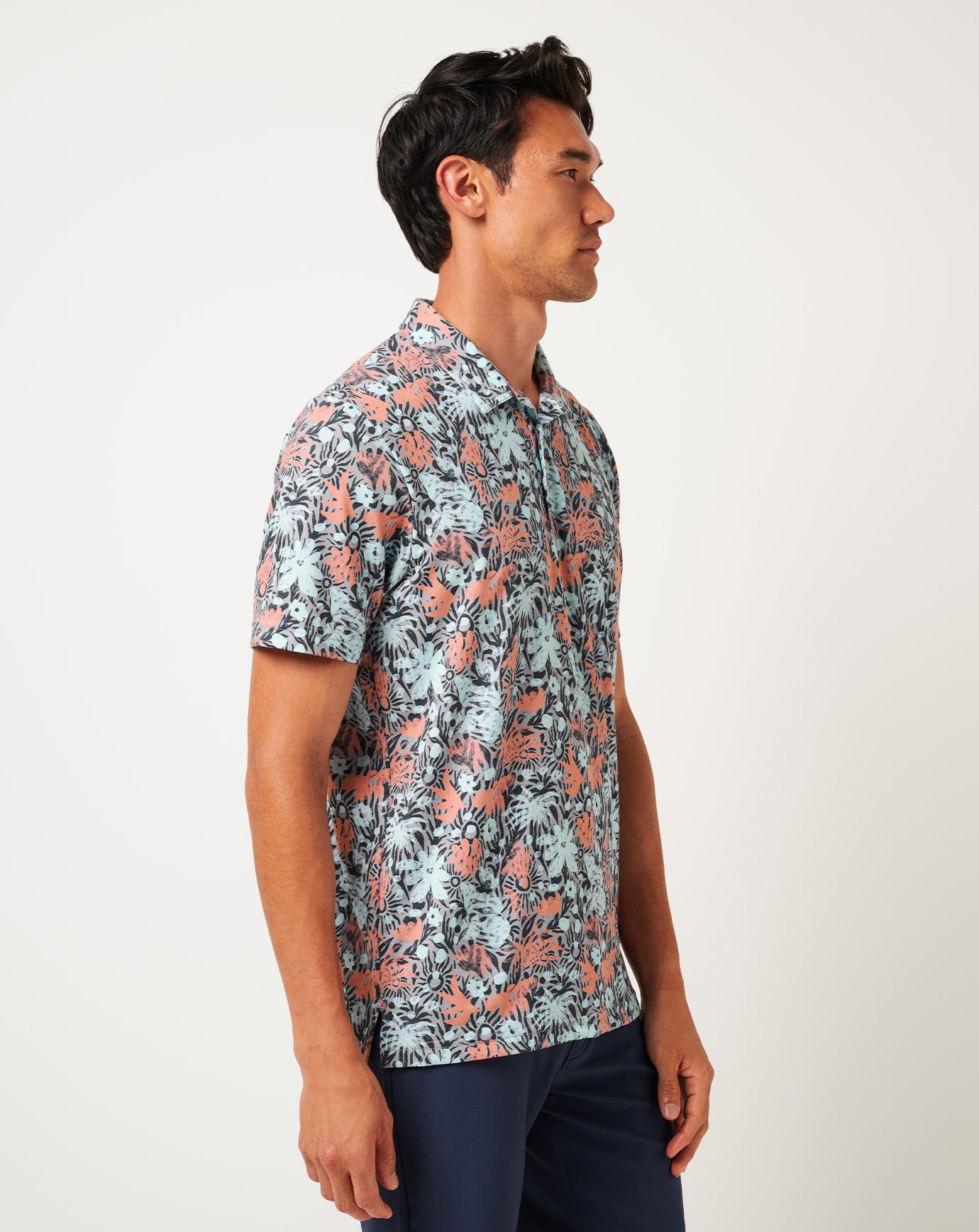 TravisMathew | Featherweight Sands Polo - Heather Medium Grey