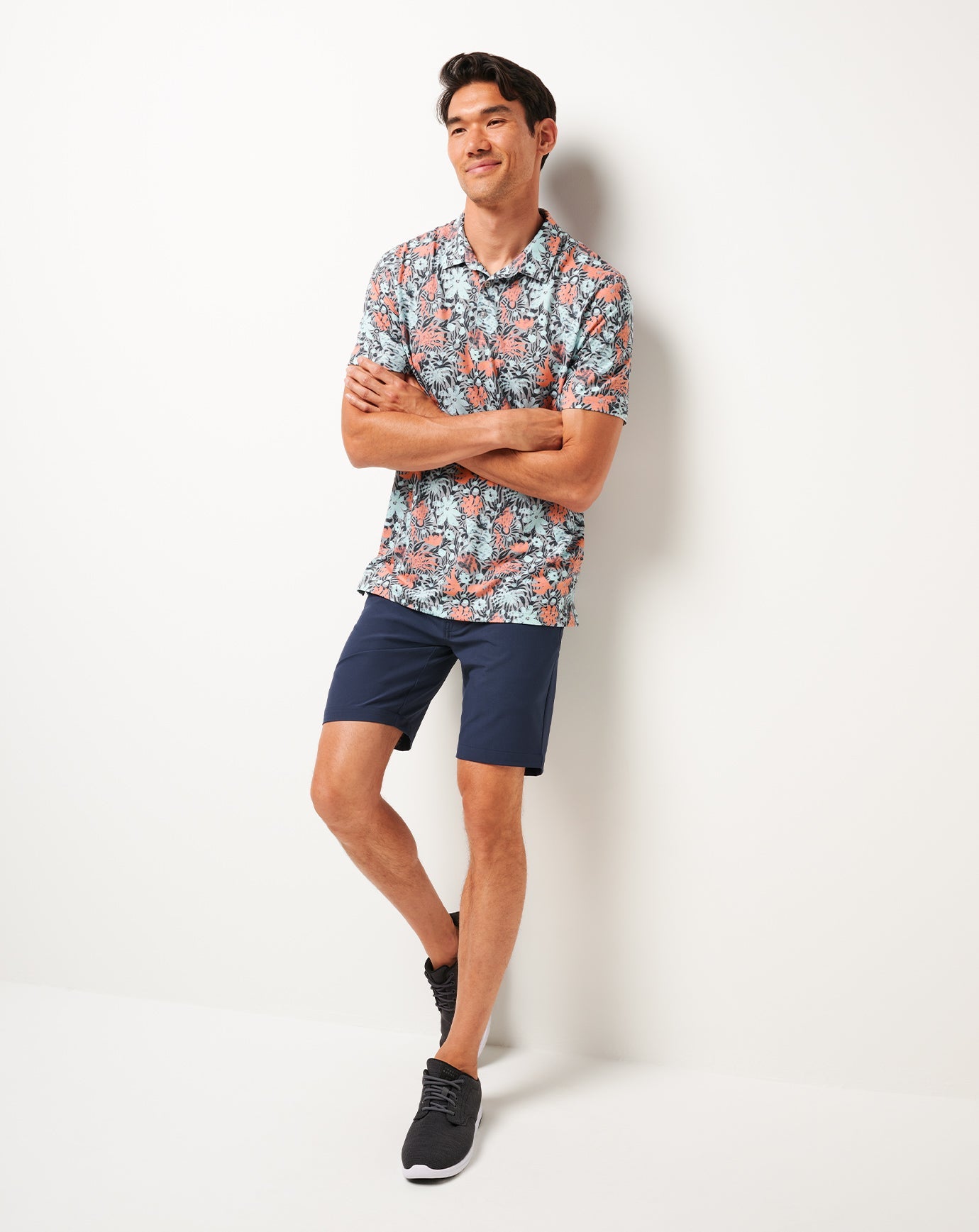 TravisMathew | Featherweight Sands Polo - Heather Medium Grey