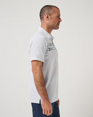 TravisMathew | Good Good Chest Stripe Polo - White