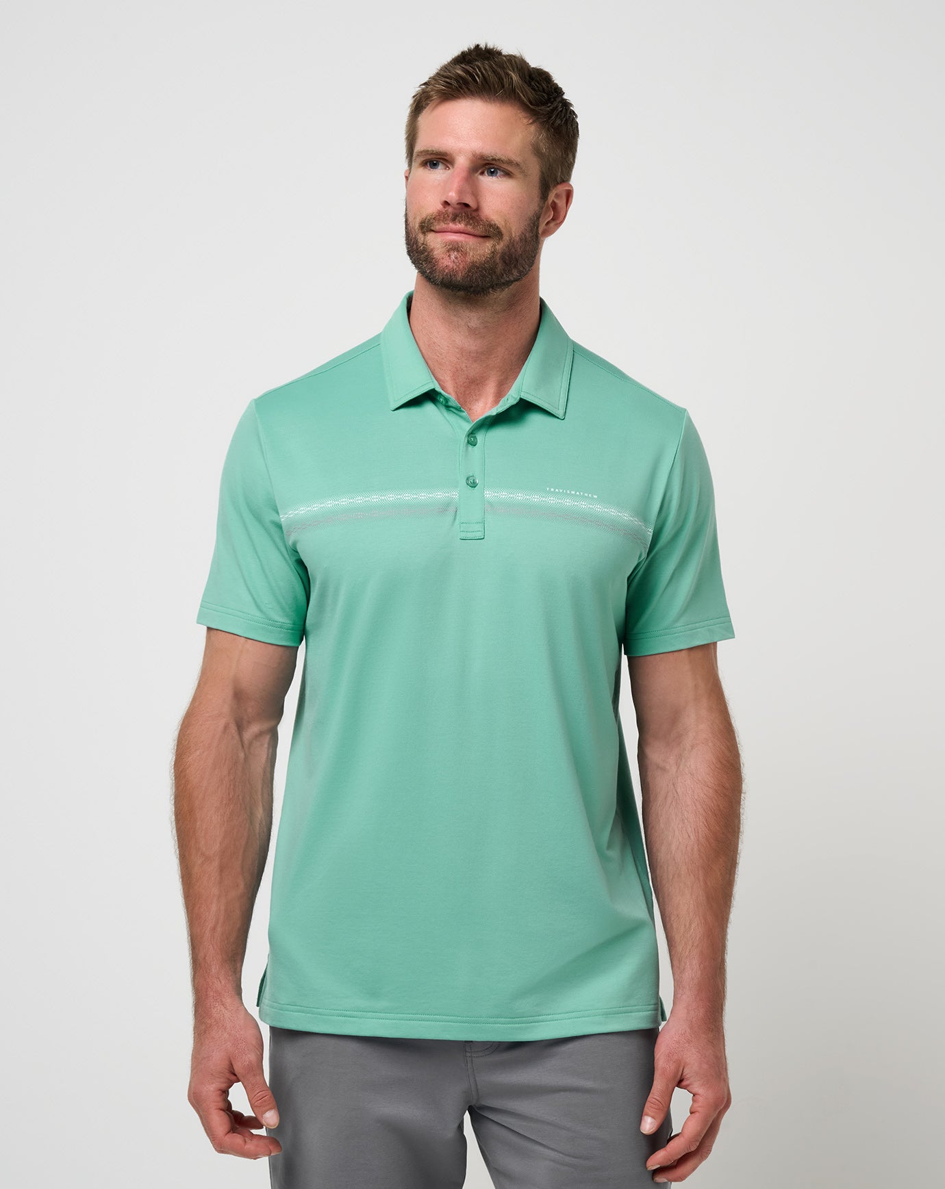 TravisMathew | Featherweight Chest Stripe Polo - Wasabi