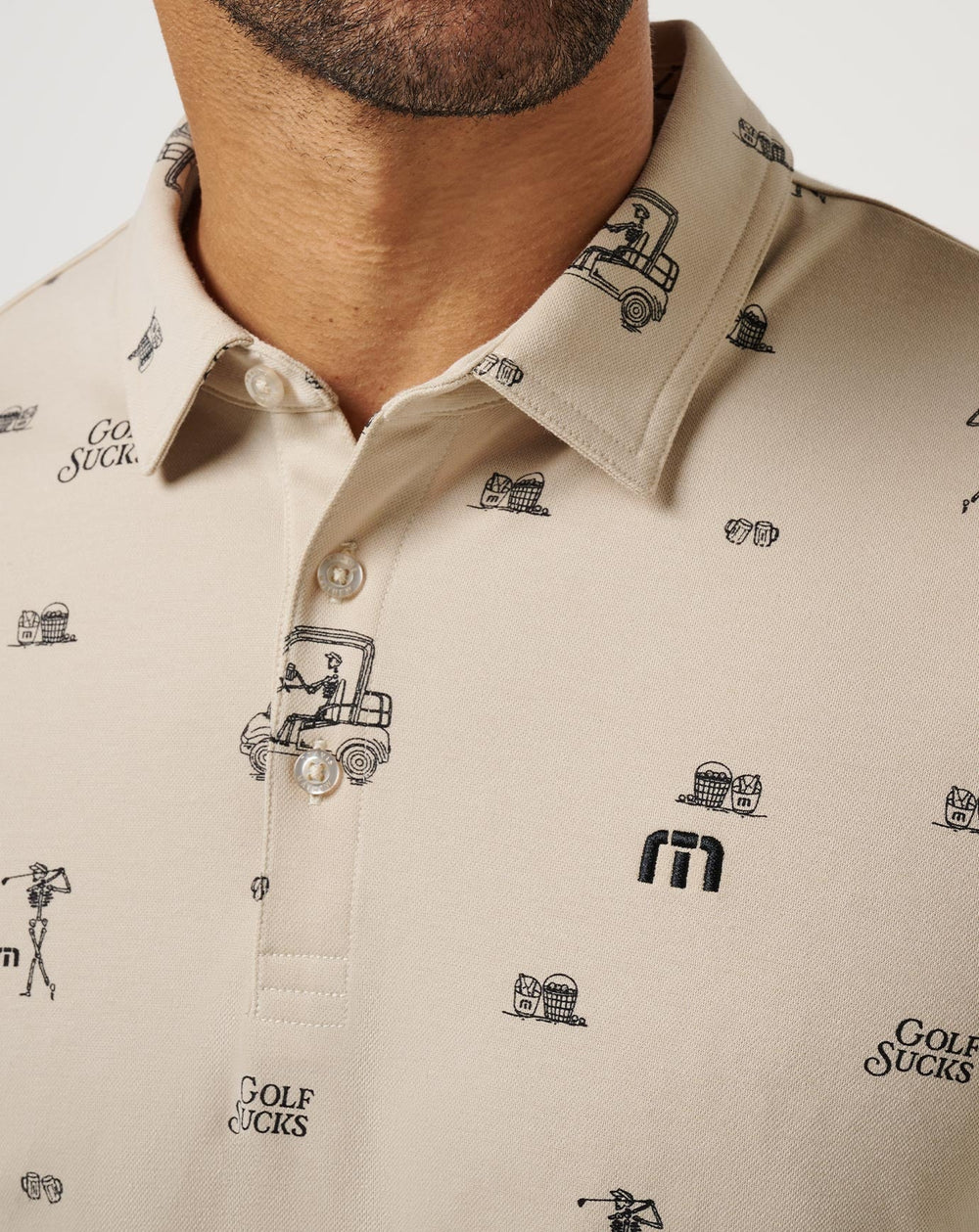 TravisMathew | Golf Sucks Polo - Italian Sand
