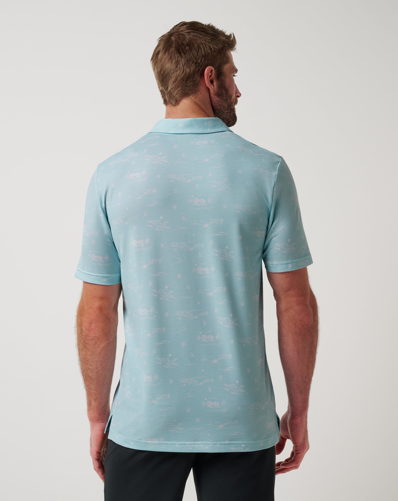 TravisMathew | Featherweight City Polo - Cory Blue