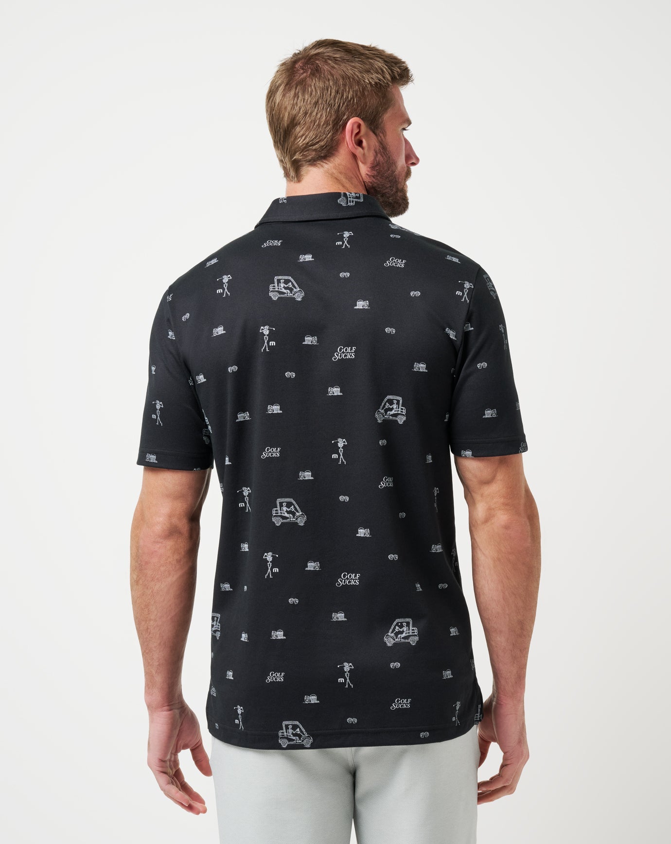 TravisMathew | Golf Sucks Polo - Black