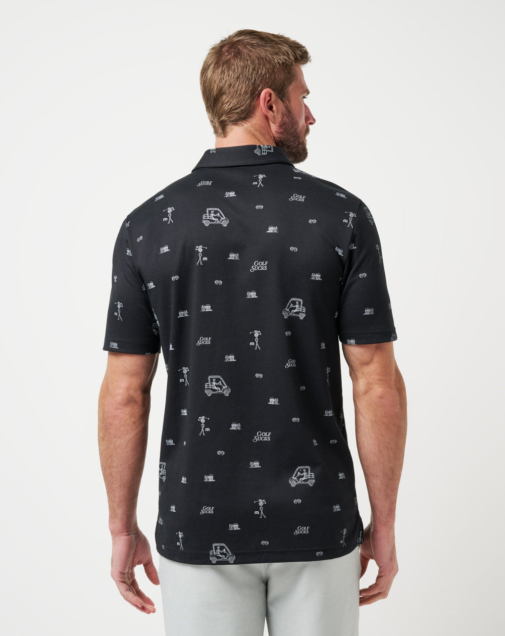 TravisMathew | Golf Sucks Polo - Black
