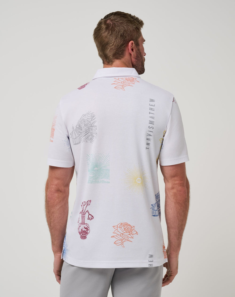TravisMathew | Passport Polo - White