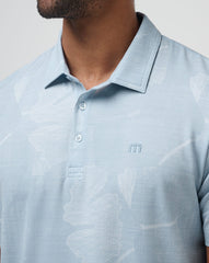 TravisMathew | Featherweight Mist Polo - Heather Dusty Blue