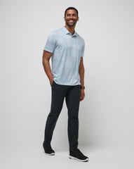 TravisMathew | Featherweight Mist Polo - Heather Dusty Blue