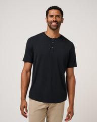 TravisMathew | Cloud Henley Tee - Black