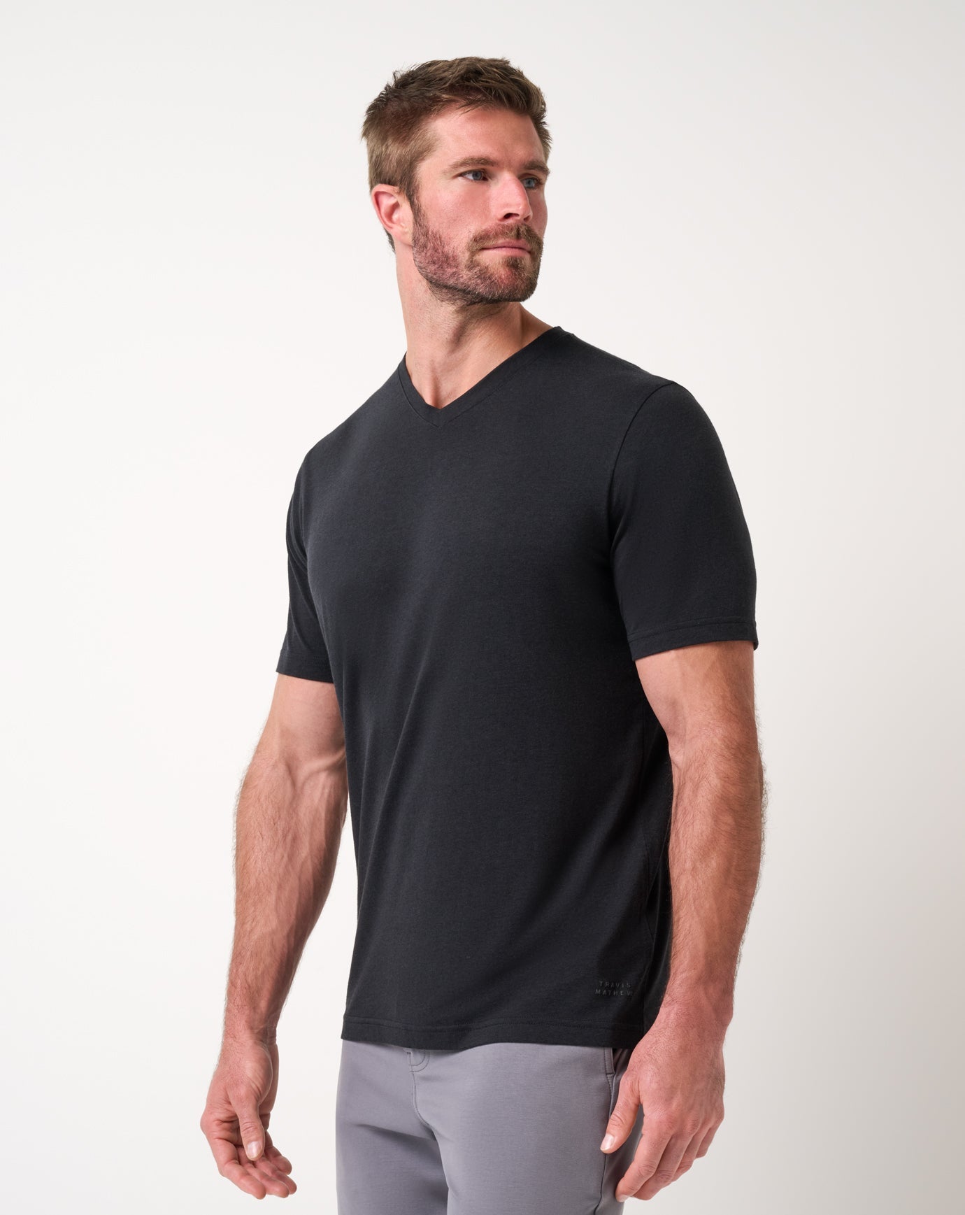 TravisMathew | Cloud V-Neck Tee - Black