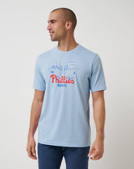 TravisMathew | Philadelphia Phillies Strike Two Tee - Heather Blue