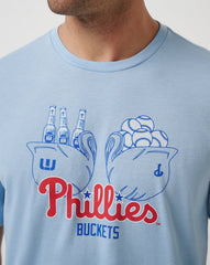TravisMathew | Philadelphia Phillies Strike Two Tee - Heather Blue