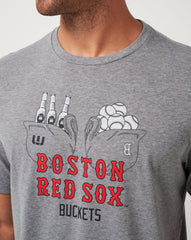 TravisMathew | Boston Red Sox Strike One Tee - Heather Grey