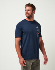 TravisMathew | Atlanta Braves Sunset Slam Tee - Total Eclipse