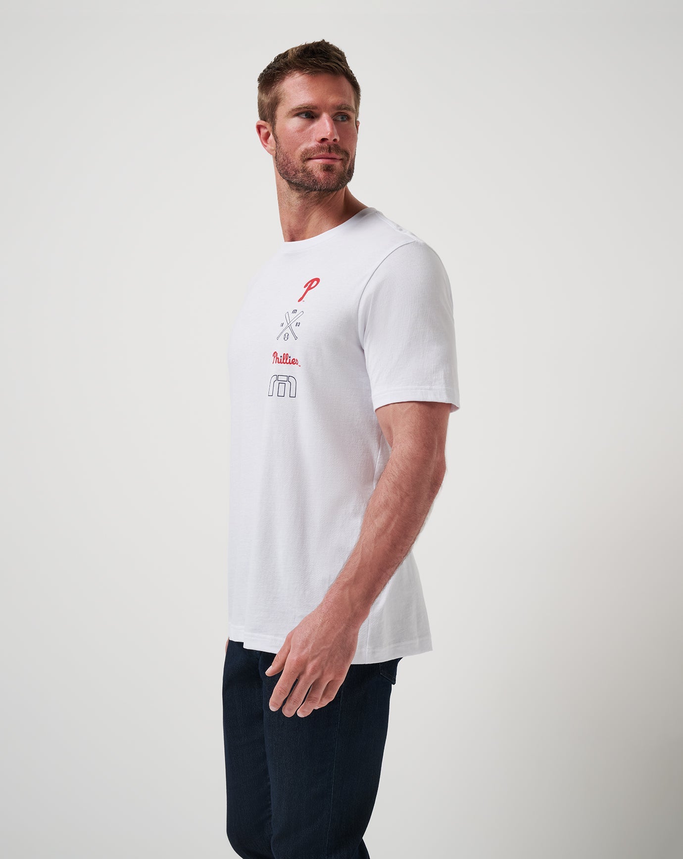 TravisMathew | Philadelphia Phillies Sunset Slam 2.0 Tee - White