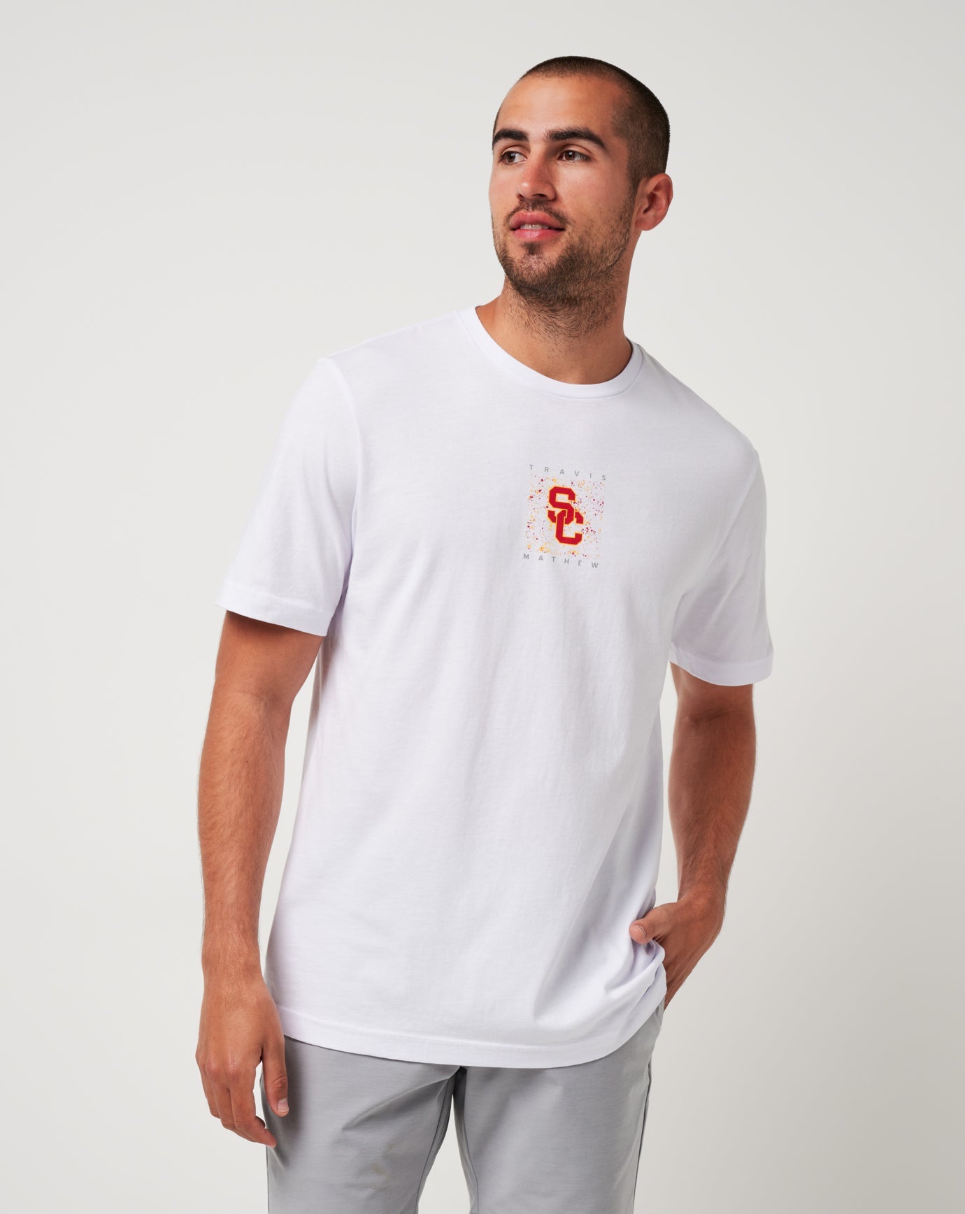 TravisMathew | USC School Spirit Tee - White