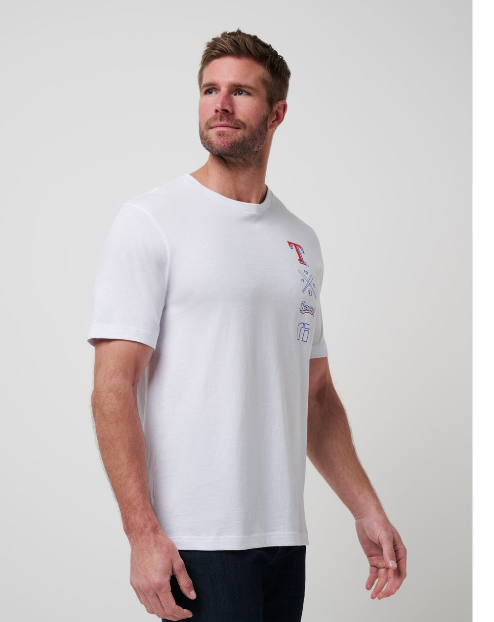 TravisMathew | Texas Rangers Sunset Slam 2.0 Tee - White