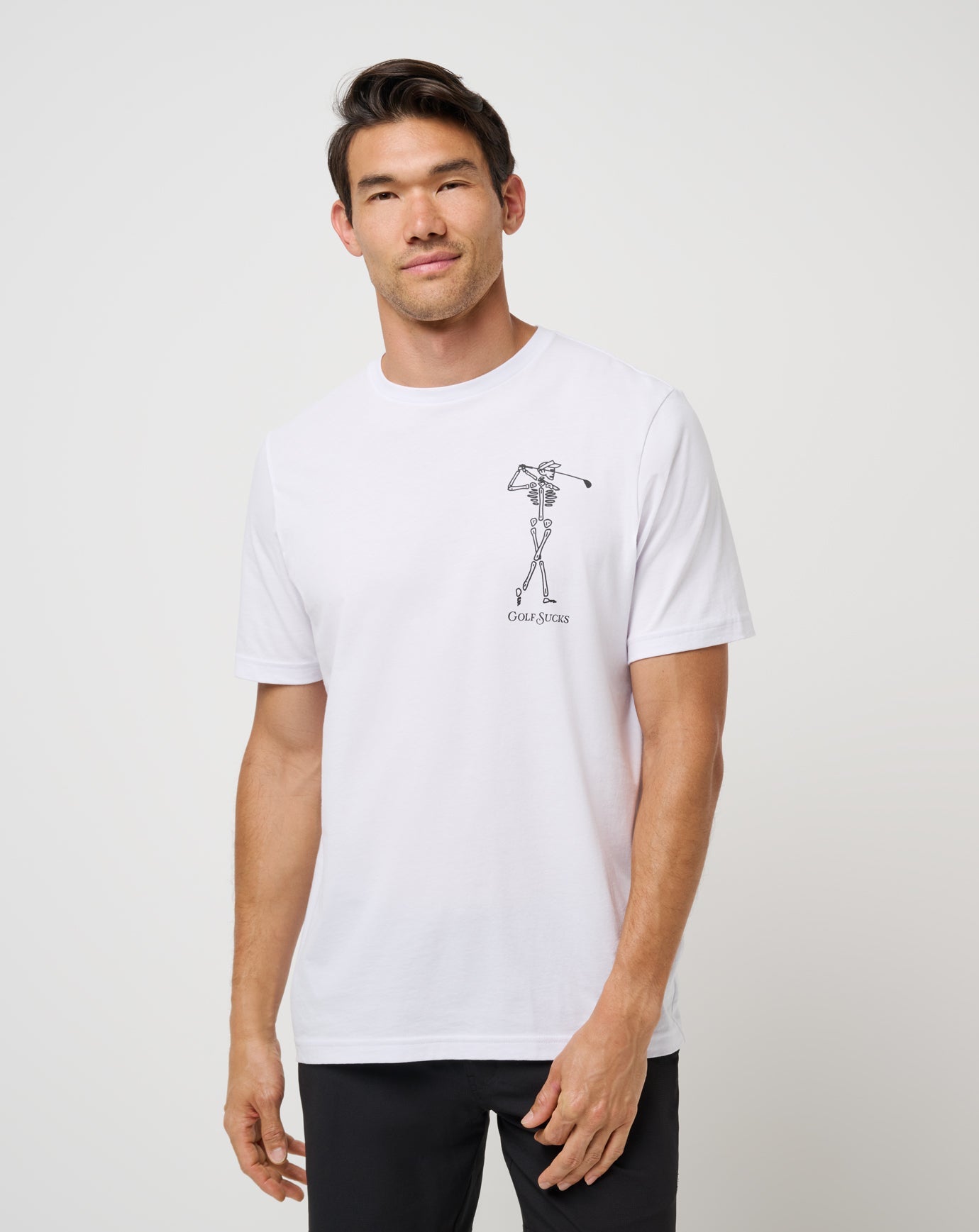 TravisMathew | Golf Sucks Tee - White