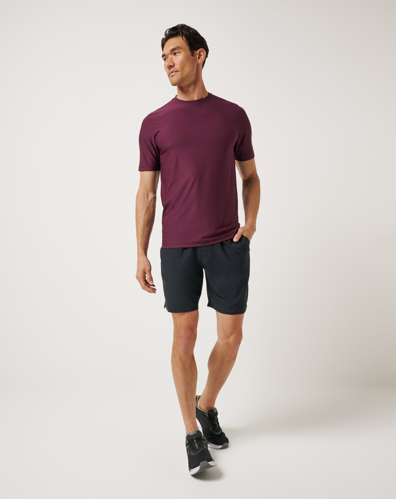 TravisMathew | First Day Active Tee - Mauve Wine