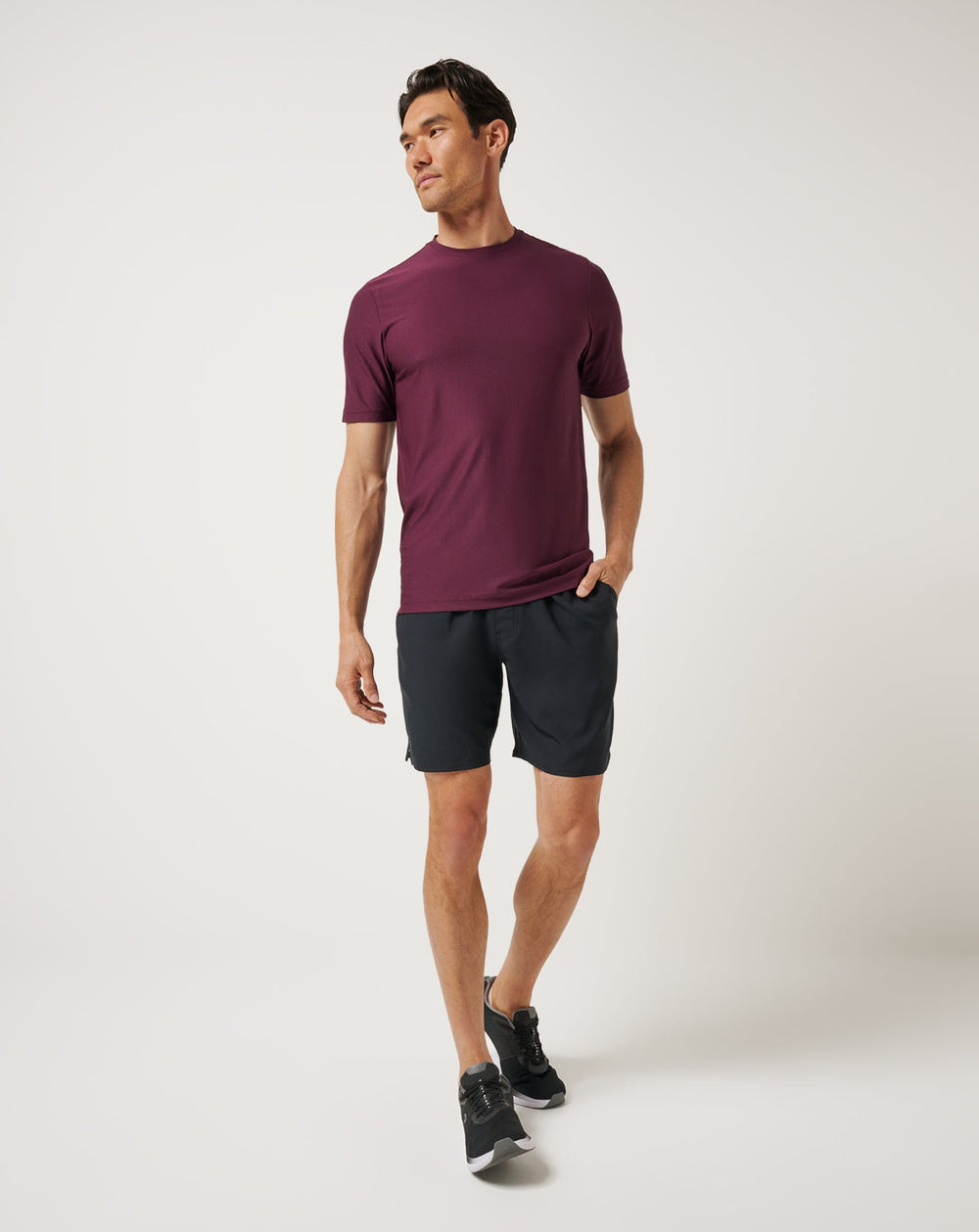 TravisMathew | First Day Active Tee - Mauve Wine