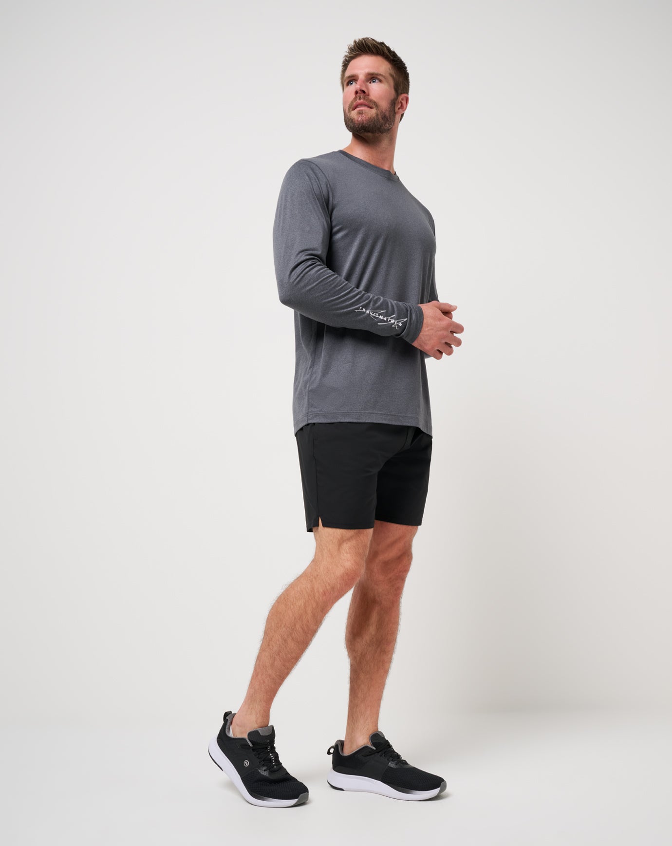 TravisMathew | Court Control Tee - Heather Dark Grey
