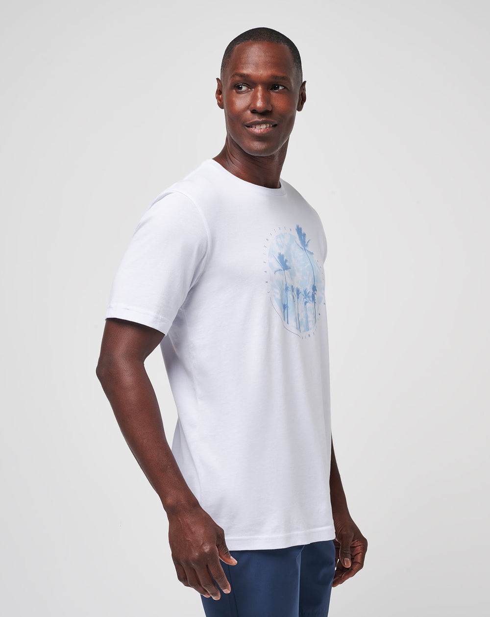 TravisMathew | Foam Paths Tee - White