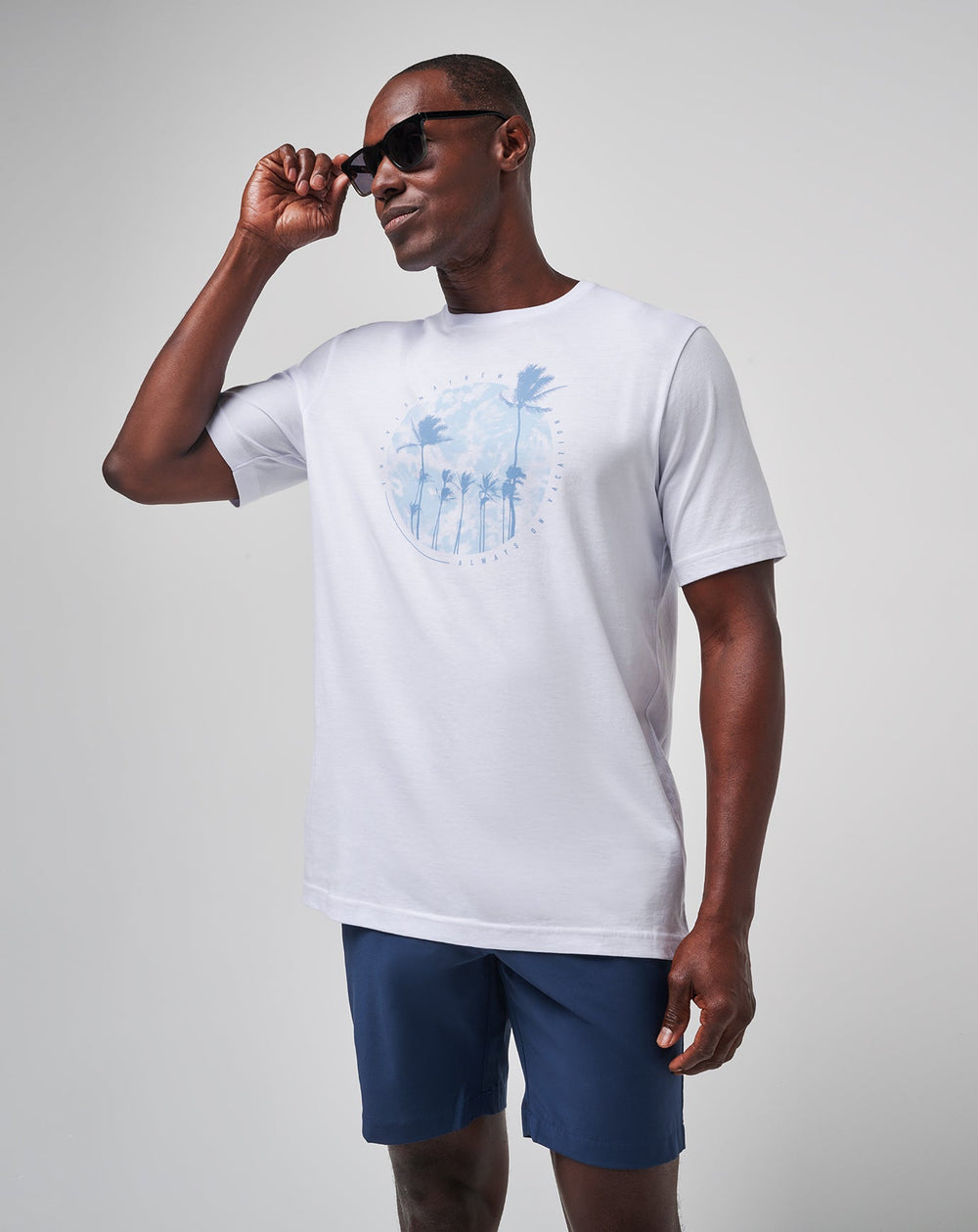 TravisMathew | Foam Paths Tee - White