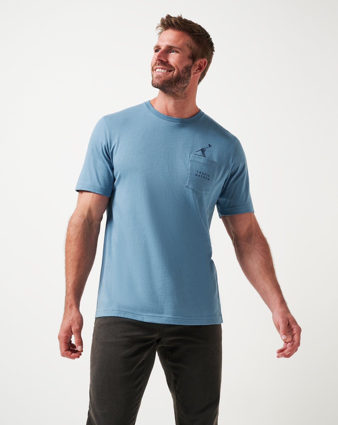 TravisMathew | Air Trick Tee - Captains Blue