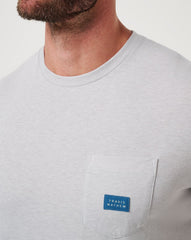 TravisMathew | Travel Diary Tee - Heather Light Grey