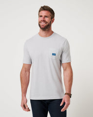TravisMathew | Travel Diary Tee - Heather Light Grey