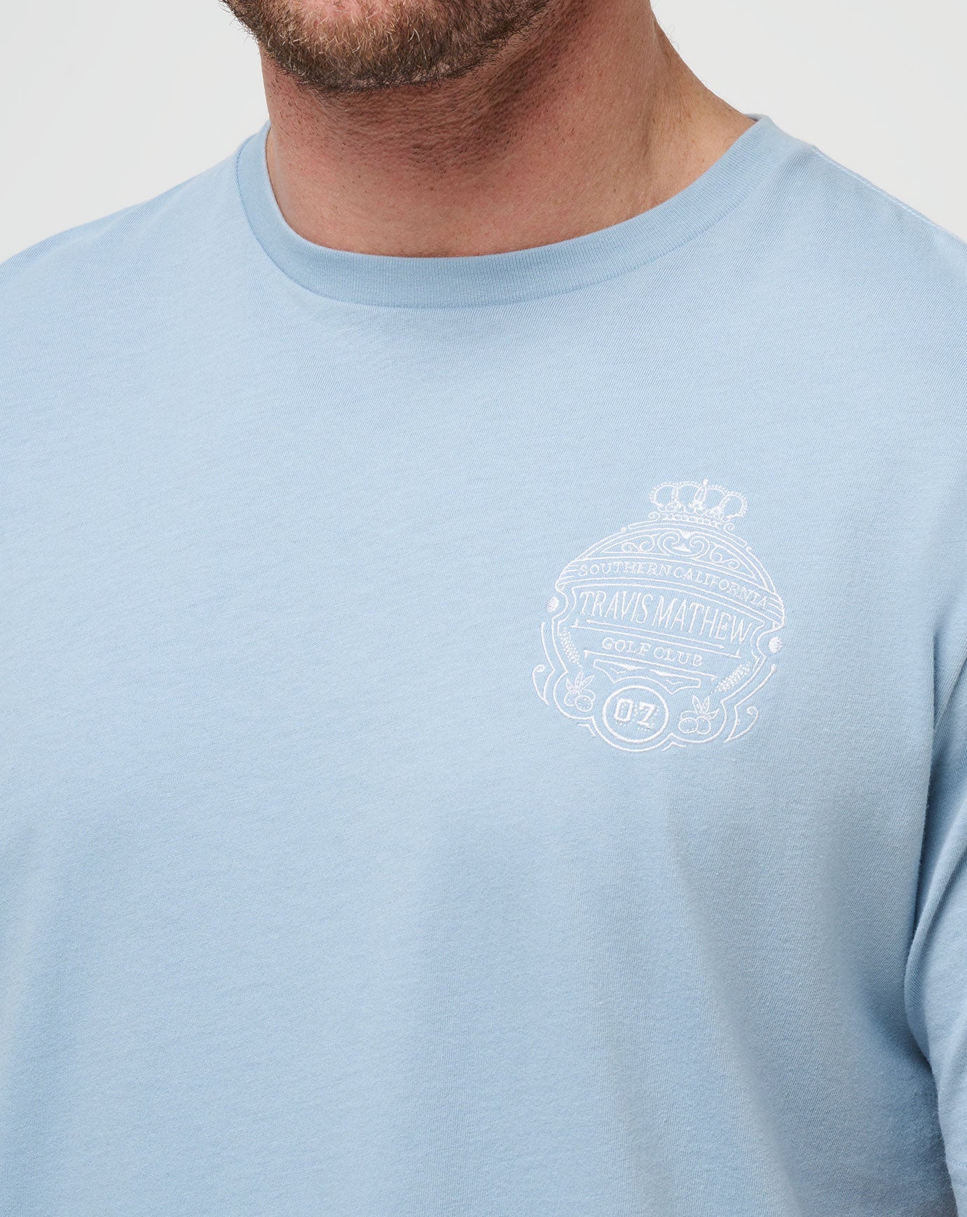 TravisMathew | Name Association Tee - Dusty Blue