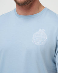 TravisMathew | Name Association Tee - Dusty Blue