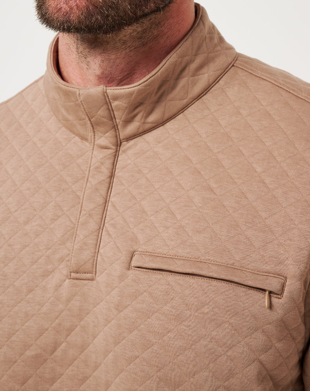 TravisMathew | Transatlantic Quarter Zip - Portabella