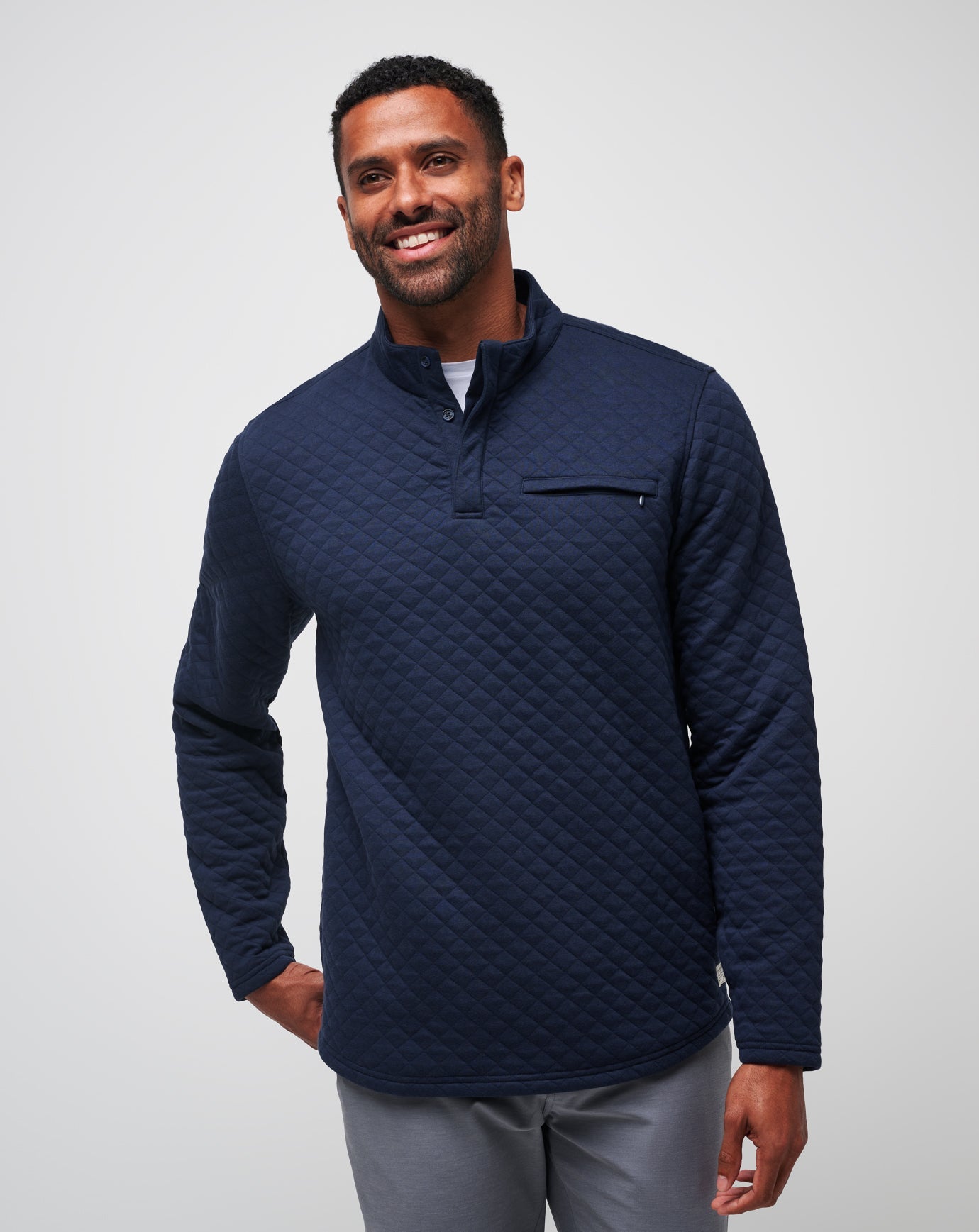 TravisMathew | Transatlantic Quarter Zip - Total Eclipse