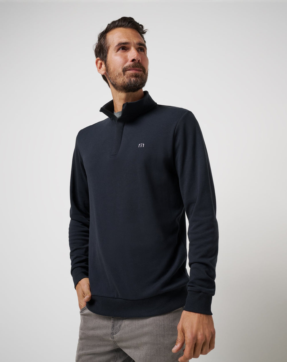 TravisMathew | Cloud Quarter Zip 2.0 - Black