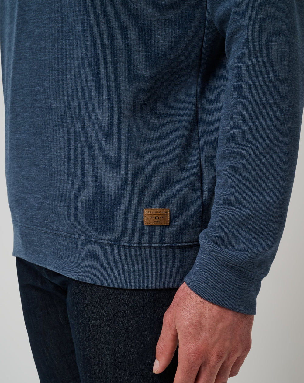 TravisMathew | Cloud Sweater Quarter Zip - Heather Navy