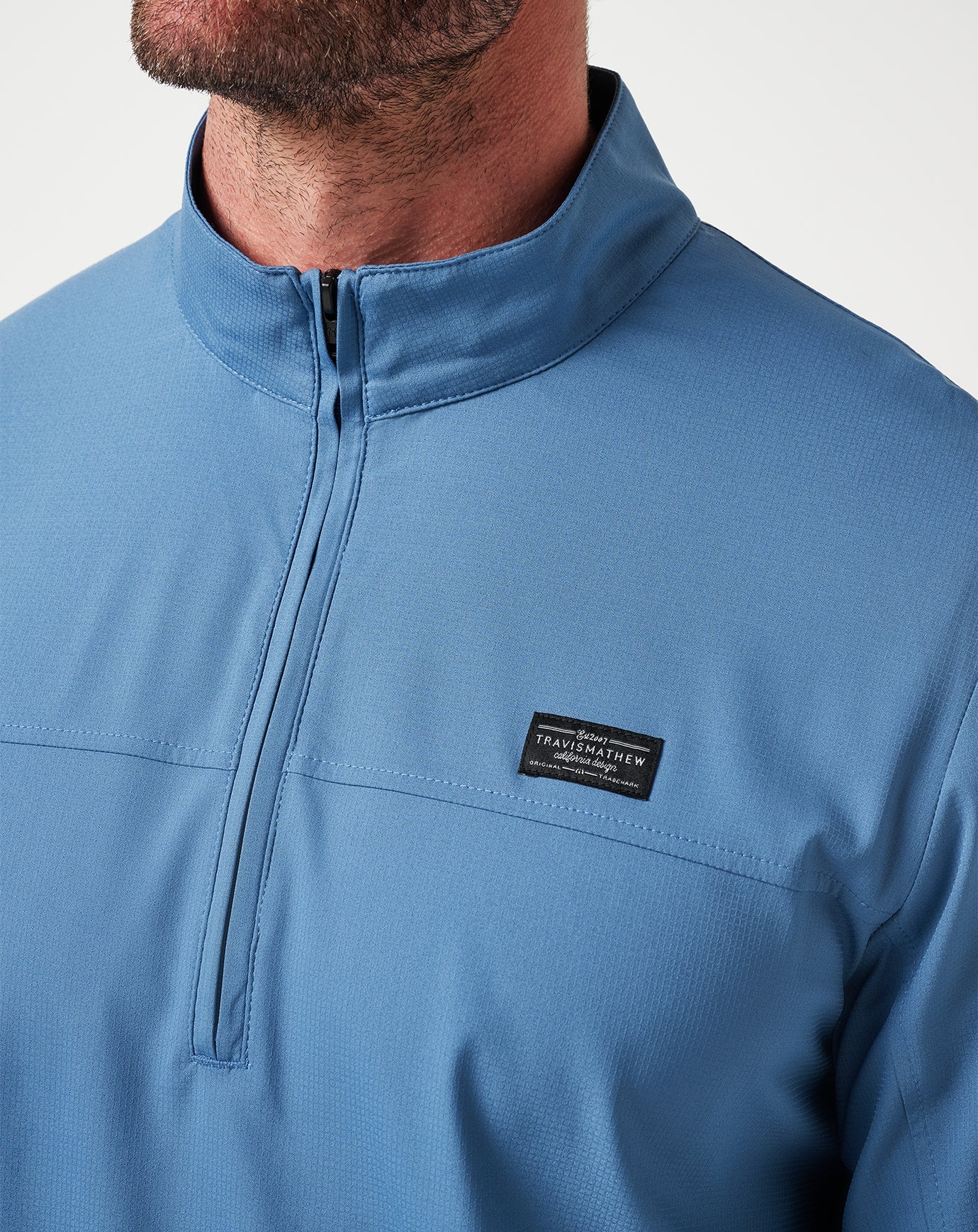 TravisMathew | Wanderlust Quarter Zip - Copen Blue