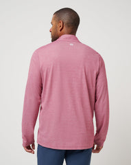 TravisMathew | Cleveland Guardians Time To Tailgate Quarter Zip - Heather Red