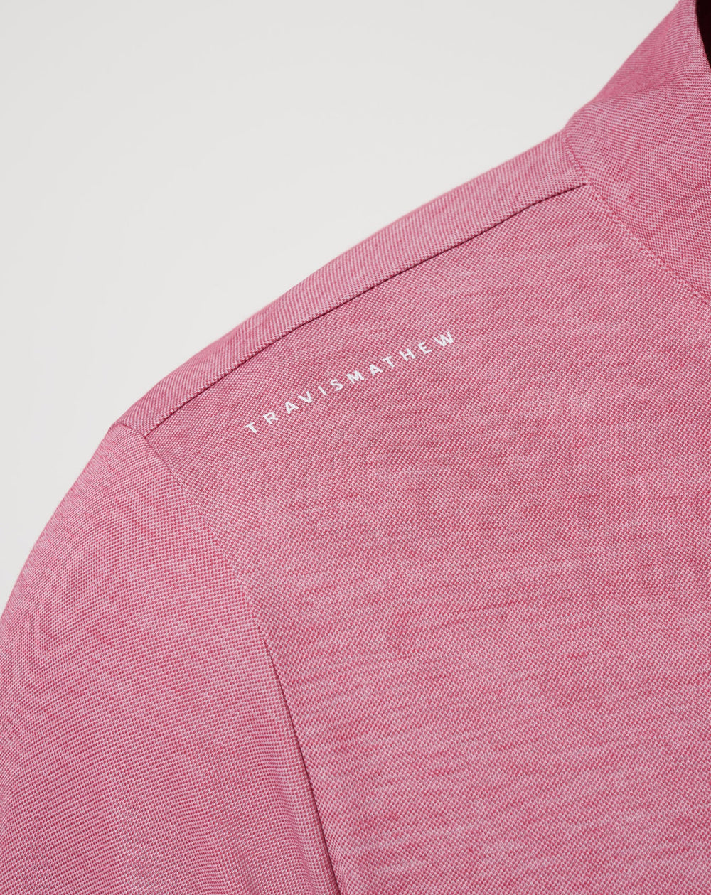 TravisMathew | Cleveland Guardians Time To Tailgate Quarter Zip - Heather Red