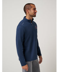 TravisMathew | Los Angeles Angels Time To Tailgate Quarter Zip - Navy