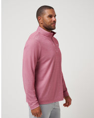 TravisMathew | Texas Rangers Time To Tailgate Quarter Zip - Heather Red