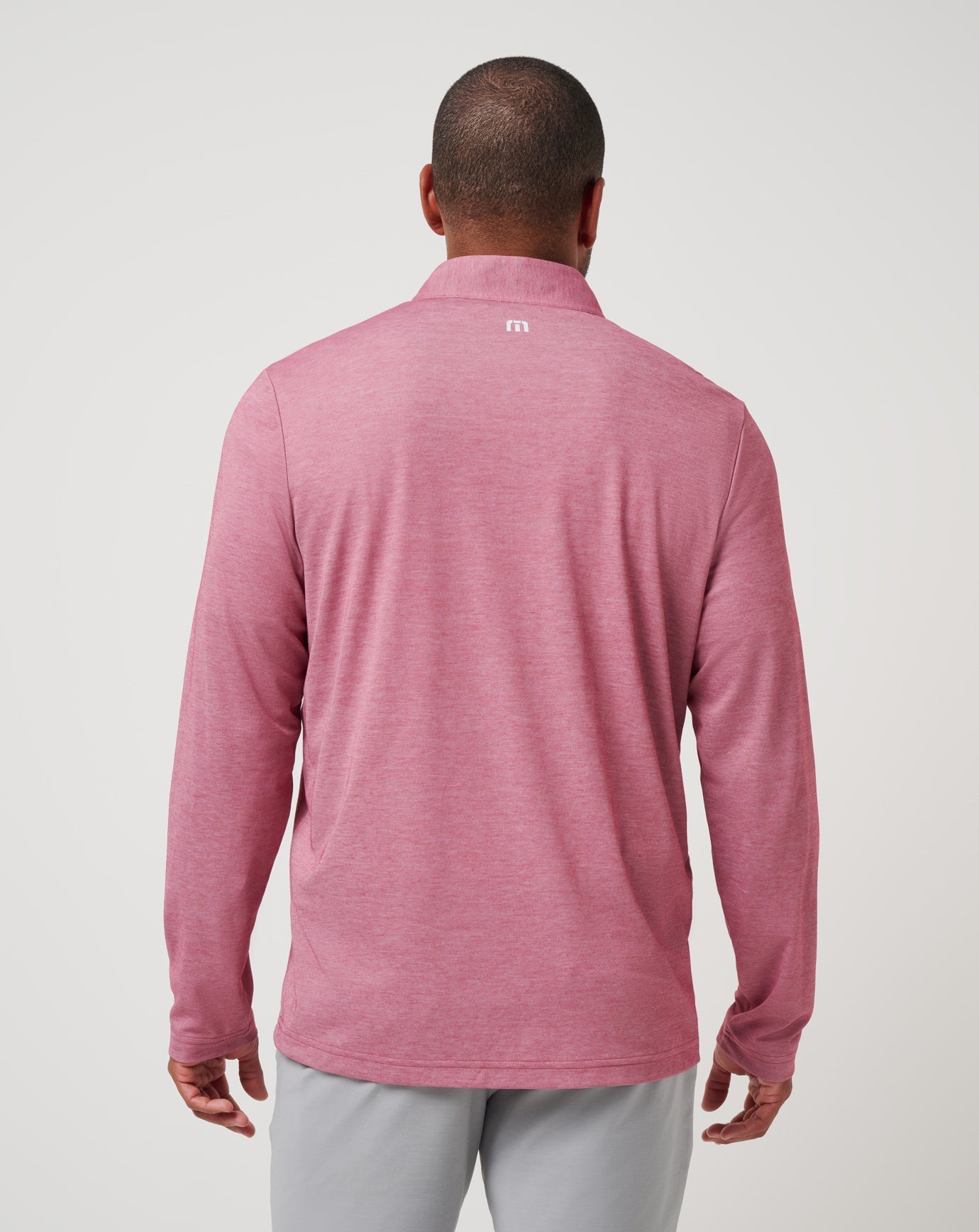 TravisMathew | Texas Rangers Time To Tailgate Quarter Zip - Heather Red