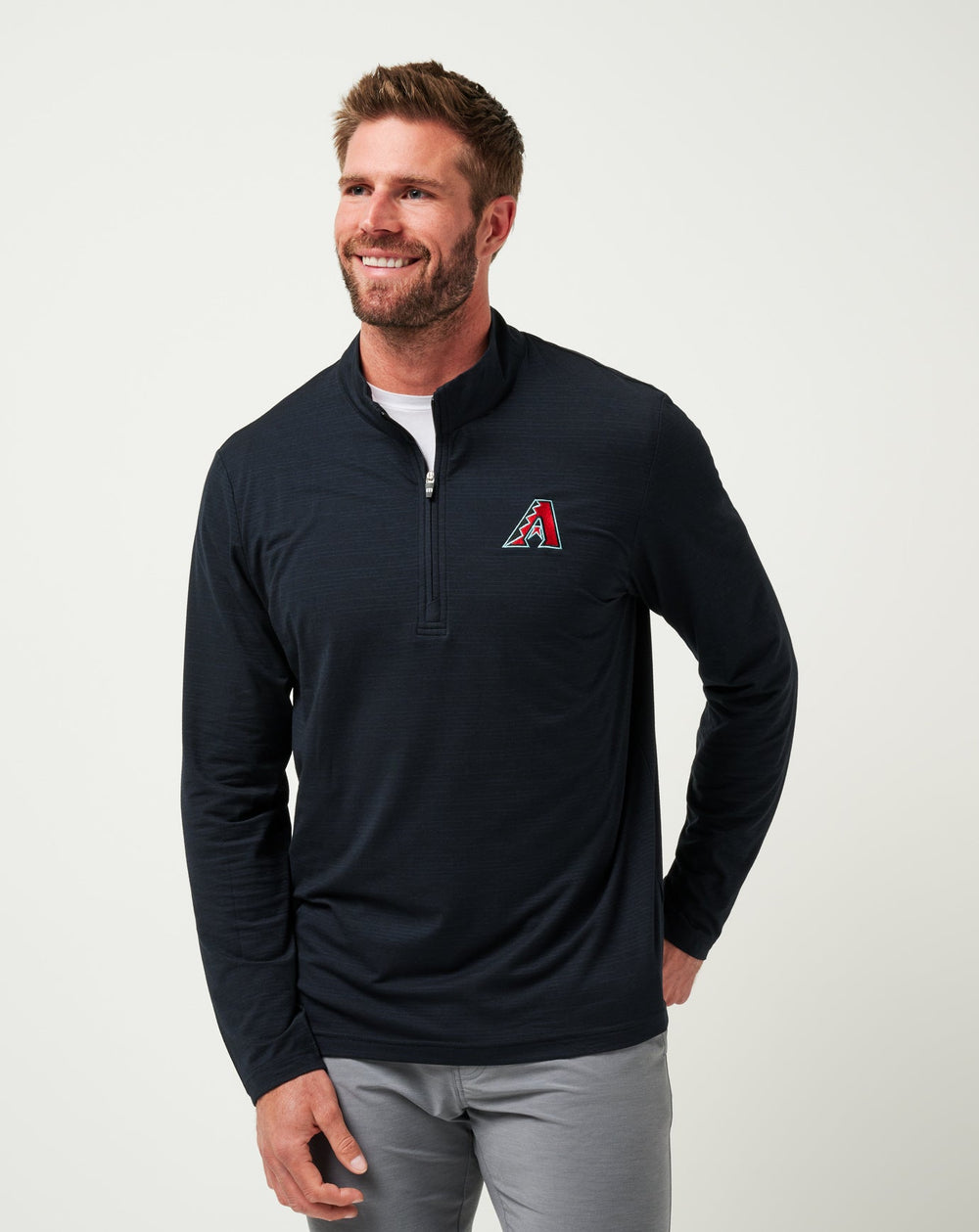 TravisMathew | Arizona Diamondbacks The Heater Quarter Zip - Black