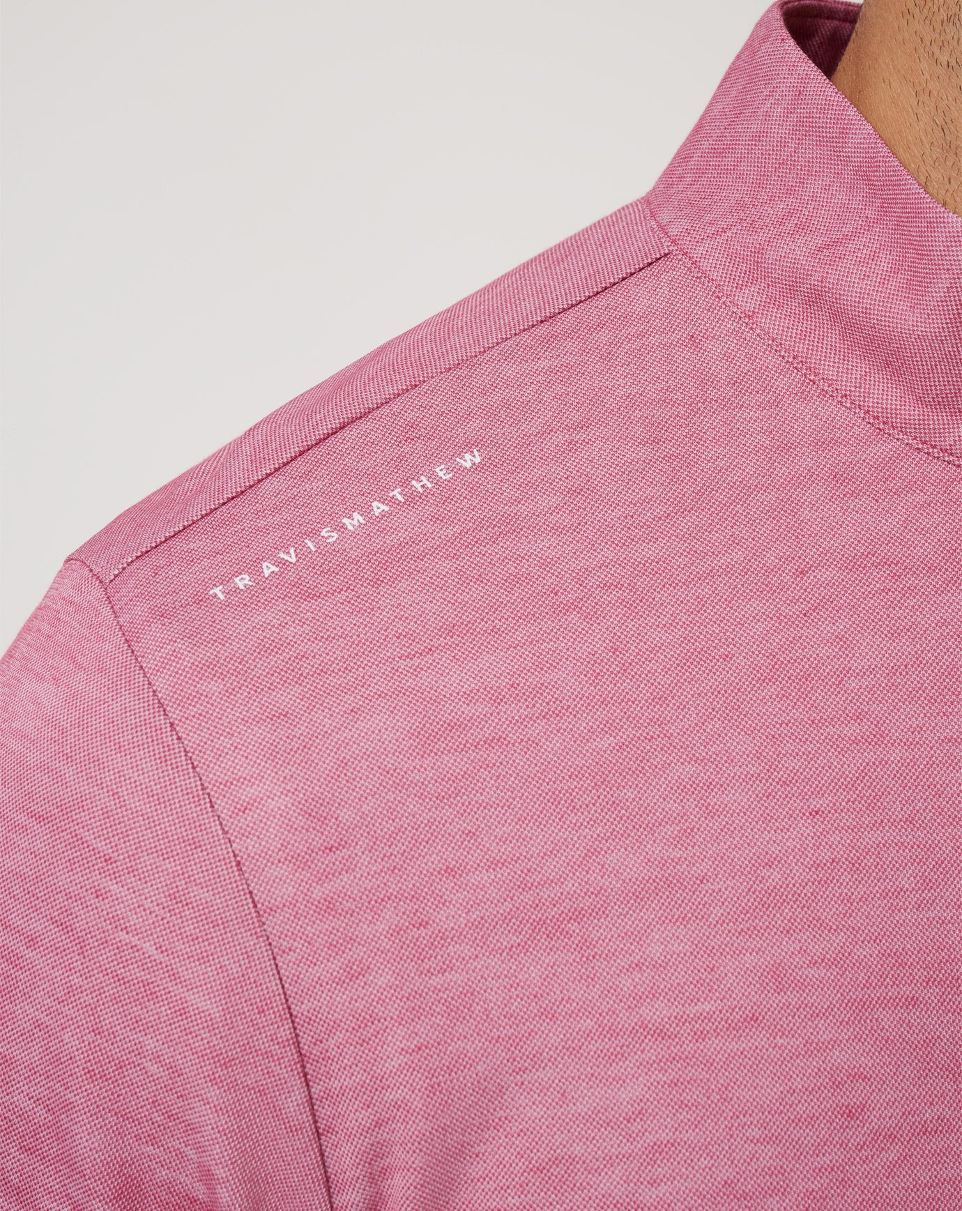 TravisMathew | Atlanta Braves Time To Tailgate Quarter Zip - Heather Red