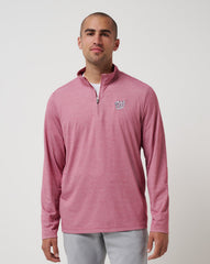 TravisMathew | Washington Nationals Time To Tailgate Quarter Zip - Heather Red