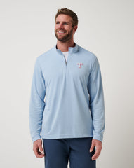 TravisMathew | Texas Rangers Time To Tailgate Quarter Zip - Heather Blue