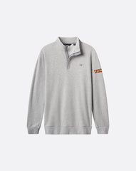 TravisMathew | USC Cloud Quarter Zip 2.0 - Heather Light Grey